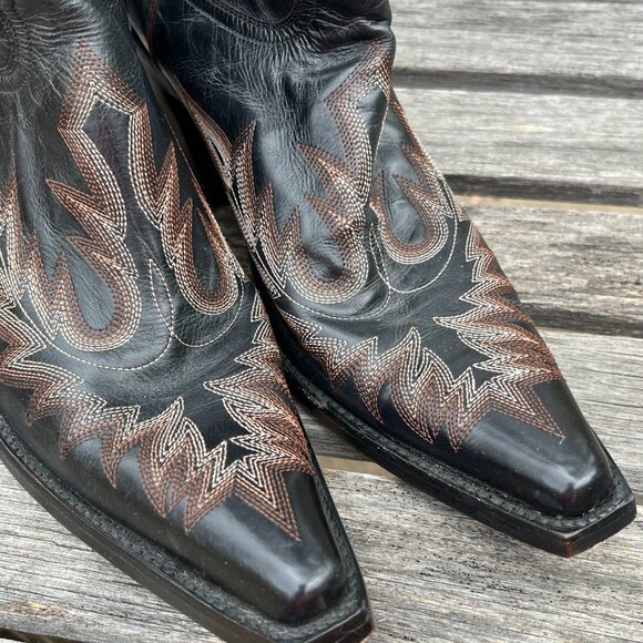 Old Gringo Sharon Black/Brown Women's Boots, Size 10 - Picture 2 of 16